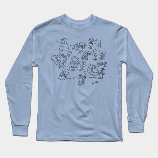 Family Christmas Long Sleeve T-Shirt by Cam Garrity